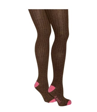 B.Nosy winter panty meisjes - bruin - Mia - glitter