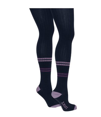 B.Nosy winter panty meisjes - navy blauw - Marley - gestreept