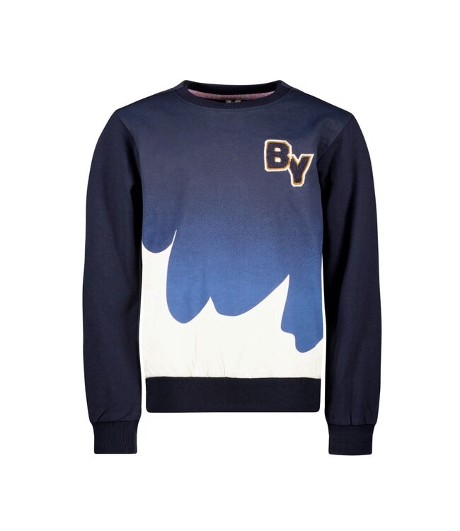 B.Nosy winter sweater jongens - navy blauw - Scott - print