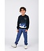 B.Nosy winter sweater jongens - navy blauw - Scott - print