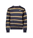 B.Nosy winter sweater jongens - blauw/oranje - Scott - print