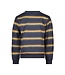B.Nosy winter sweater jongens - blauw/oranje - Scott - print