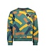 B.Nosy winter sweater jongens - groen - Scott - print