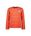 B.Nosy winter t-shirt jongens - rood - Tobias - gestreept/longsleeve