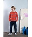 B.Nosy winter t-shirt jongens - rood - Tobias - gestreept/longsleeve