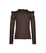 B.Nosy winter top meisjes - bruin - Tonya - ruffles