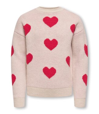 Kids ONLY winter sweater meisjes - grijs - KogNaja - regular fit, gebreid
