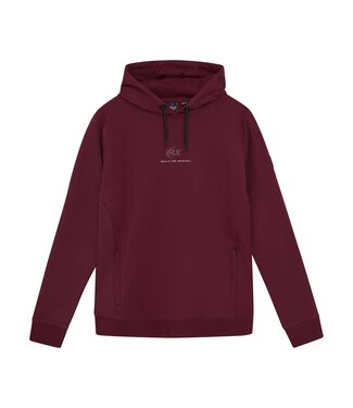 Rellix winter hoodie jongens - rood - print