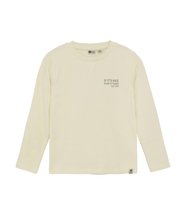 Daily7 winter t-shirt jongens - wit - longsleeve/backprint