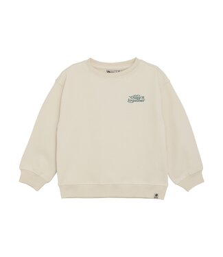 Daily7 winter sweater jongens - zand - oversized/backprint