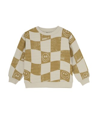 Daily7 winter sweater jongens - zand - oversized/AOP