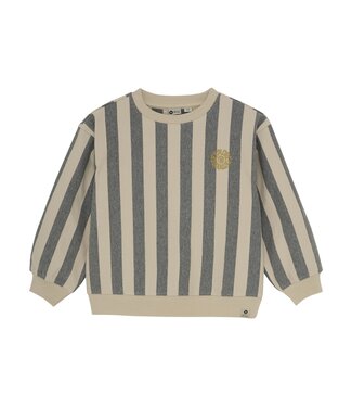 Daily7 winter sweater jongens - zand - oversized/strepen