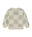 Daily7 winter sweater jongens - groen - oversized/geruite print