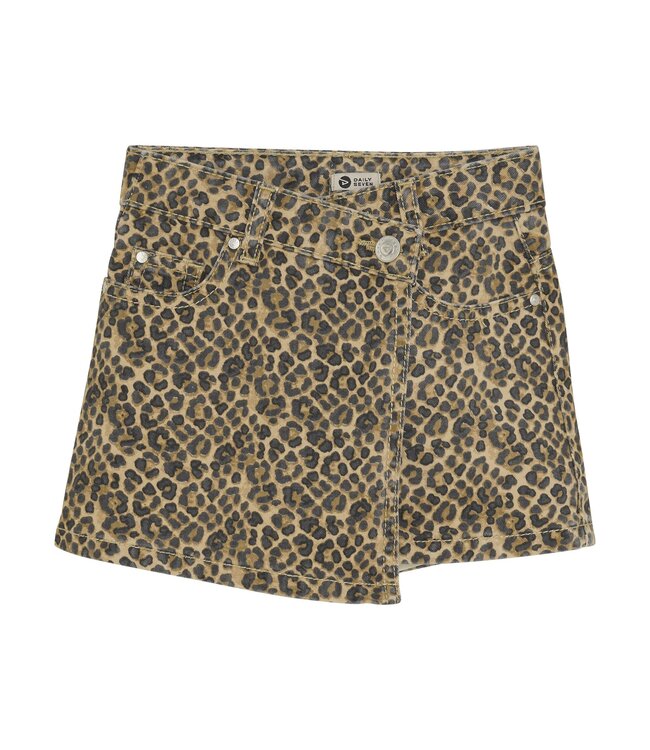 Daily7 winter skort meisjes - zand - animal/Twill