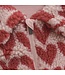 Daily7 winter winterjas meisjes - roze - teddy/hart
