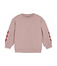 Daily7 winter sweater meisjes - roze - hart borduursel