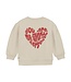 Daily7 winter sweater meisjes - zand - brushed backprint