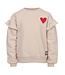 LOOXS Little winter sweater meisjes - zand - ruffle