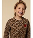 LOOXS Little winter sweater meisjes - bruin - luipaard