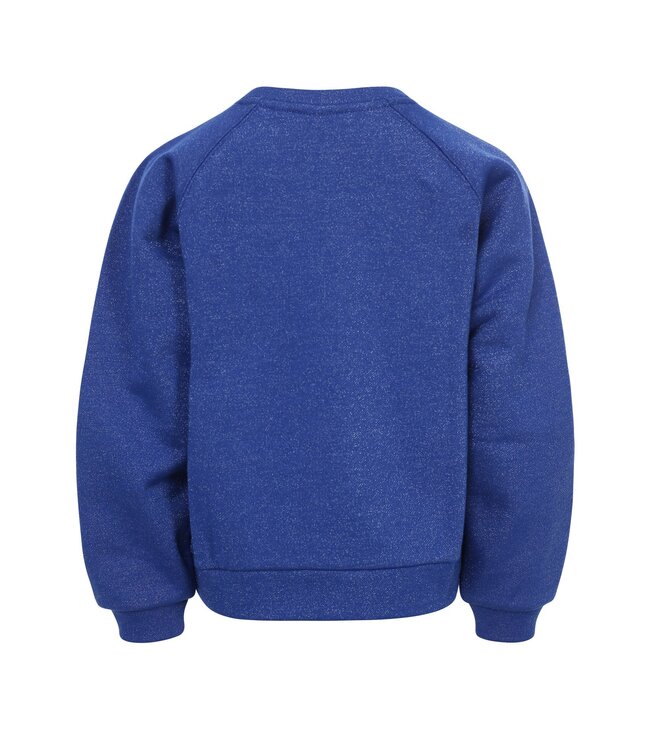 LOOXS Little winter sweater meisjes - blauw - lurex