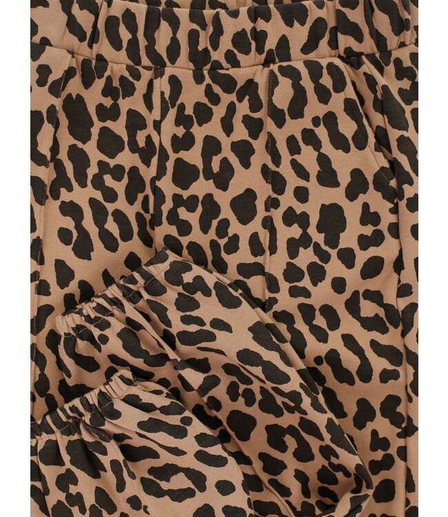 LOOXS Little winter broek meisjes - bruin - luipaard