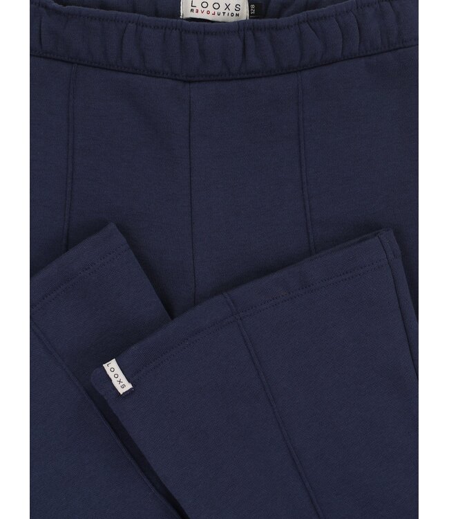 LOOXS Little winter flare broek meisjes - donker blauw