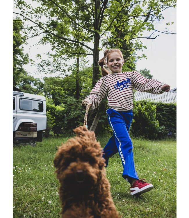 LOOXS Little winter broek meisjes - blauw - lurex