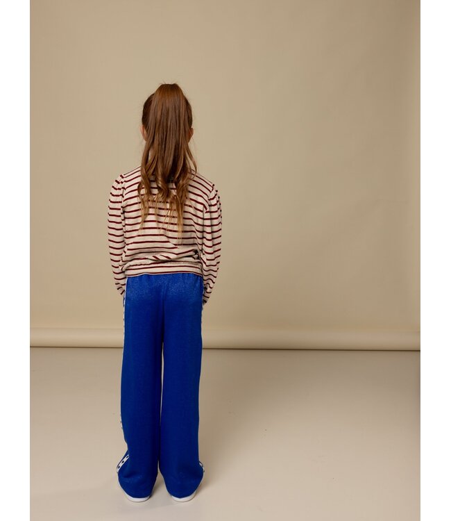 LOOXS Little winter broek meisjes - blauw - lurex