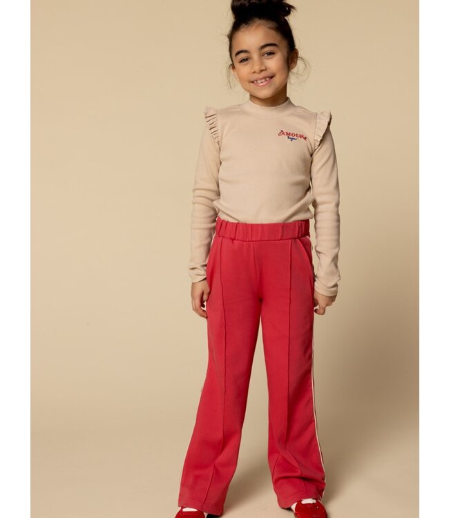 LOOXS Little winter sweat broek meisjes - rood