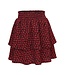 LOOXS Little winter crinckle rok meisjes - rood - bloem