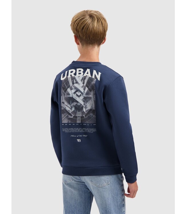 Ballin winter sweater jongens - navy blauw - urban jungle