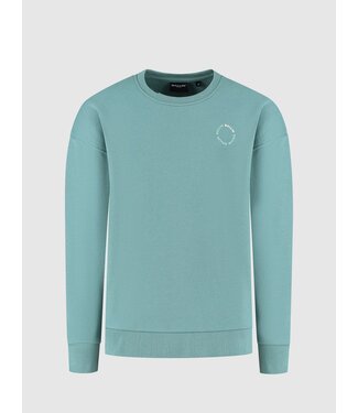 Ballin winter sweater jongens - groen - cirkel logo
