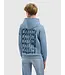 Ballin winter hoodie jongens - blauw/grijs - logo