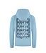 Ballin winter hoodie jongens - blauw/grijs - logo