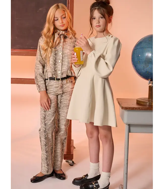 Nik&Nik winter winterjas meisjes - zand - Lean