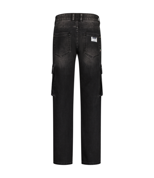 Vingino winter jeans broek jongens - zwart - Paolo Cargo - straight fit