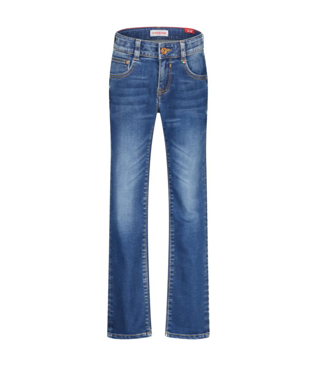 Vingino winter jeans broek jongens - midden blauw - Dante - slim fit