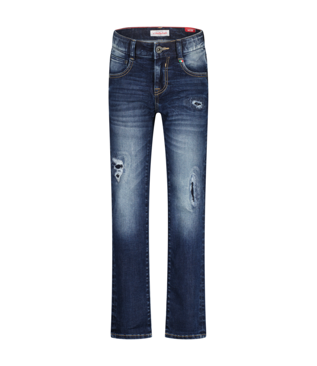Vingino winter jeans broek jongens - vintage blauw - Dante craftes - slim fit