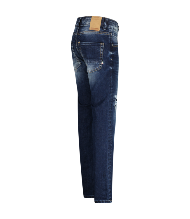 Vingino winter jeans broek jongens - vintage blauw - Dante craftes - slim fit