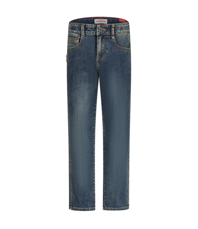 Vingino winter jeans broek jongens - midden blauw - Constantino - loose fit