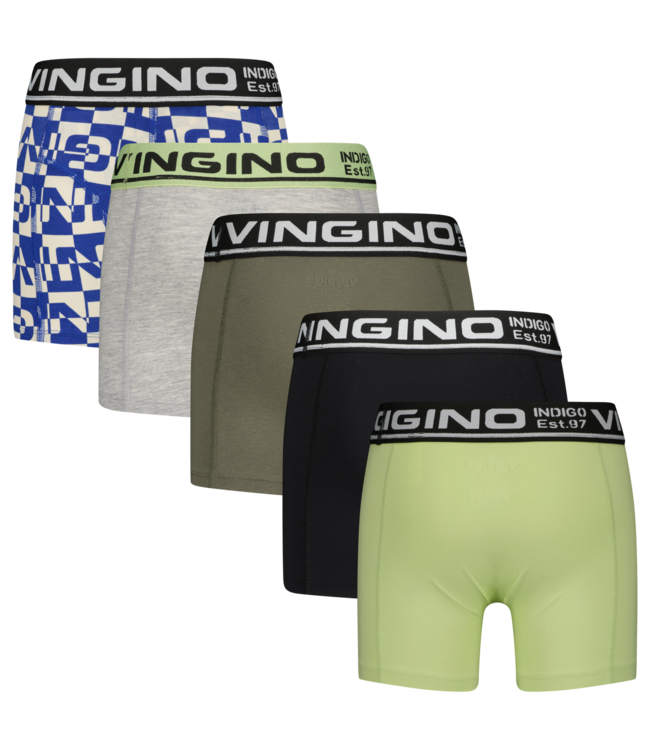 Vingino winter ondergoed jongens - lime - 5-pack