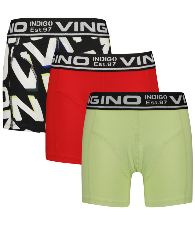 Vingino winter ondergoed jongens - rood - 3-pack