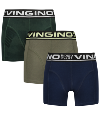 Vingino winter ondergoed jongens - army groen - 3-pack