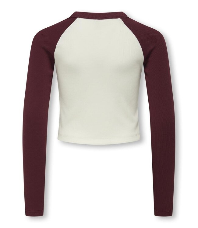 Kids ONLY winter top meisjes - paars - KogBina - slim fit, longsleeve