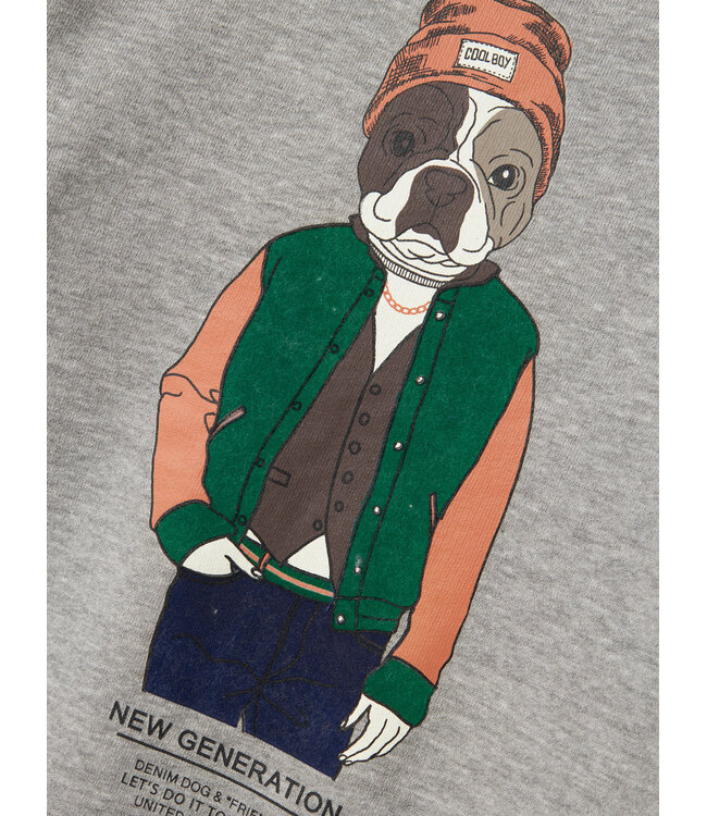 Name it winter sweater jongens - grijs - NkmPsalko - loose fit