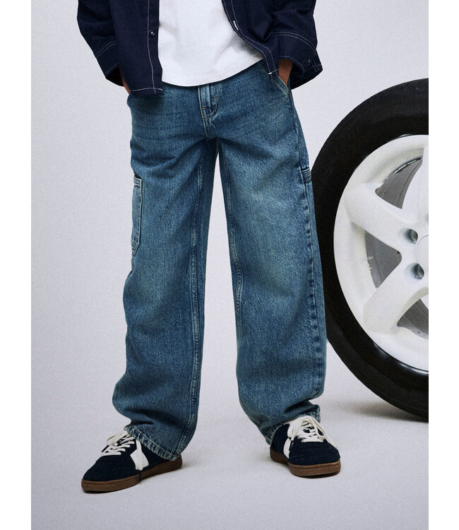 Name it winter jeans broek jongens - blauw - NkmRyan - straight fit