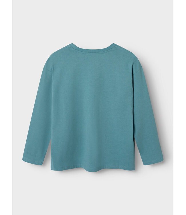 Name it winter shirt jongens - turquoise - NkmPsakob