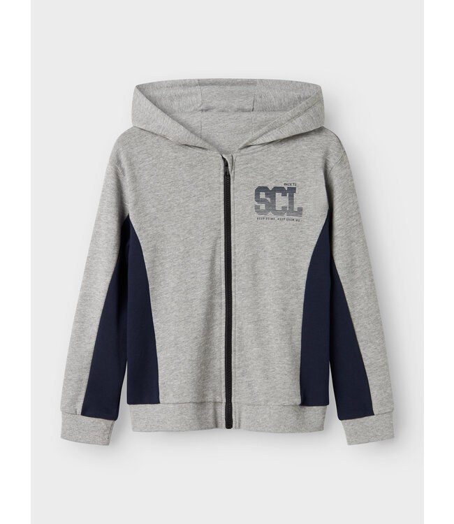 Name it winter sweat vest jongens - grijs - NkmLenno