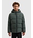 Ballin winter winterjas jongens - army groen - gewatteerd - logo badge