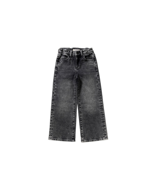 Your wishes winter jeansbroek meisjes - grijs - wide leg fit, glitter, stretch